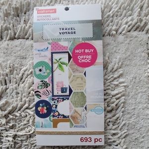Craftsmart  693 pc. TRAVEL VOYAGE STICKERS